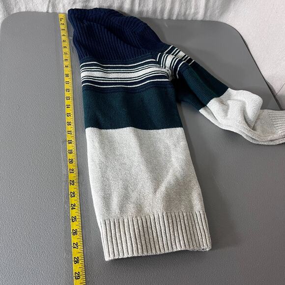 Vintage 90s American Eagle Mens Sweater Small Ribbed Knit Striped Wool Blend Y2K - Picture 9 of 10